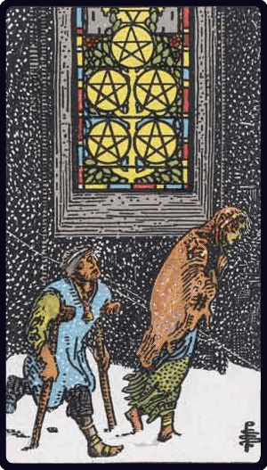 Five of Pentacles / Пятёрка Пентаклей